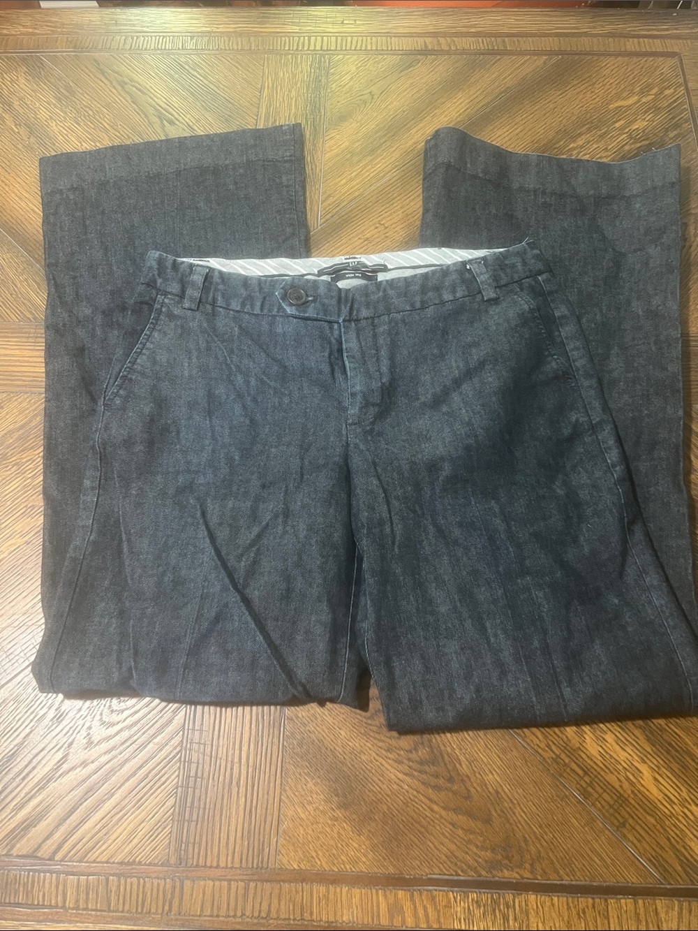 GAP Dark Gray Wide Leg Jeans (Bin 4-045) 6 Long